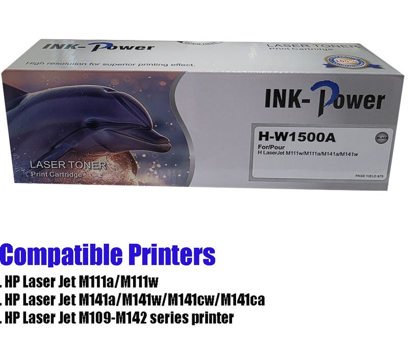 INKPOWER Compatible Toner Cartridge W1500A (150A) Compatible with HP LaserJet M111 / MFP M141 - Image 1